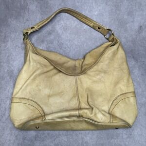 FRYE Fold Over Magnetic Close Slouch Purse Banana Y2K Shoulder HandBag Hobo Boho